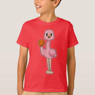 Flamingo Basketball-Spieler Basketball T-Shirt