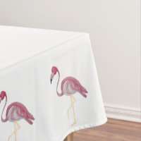 Flamingo Basketweave Lattice Tablecloth