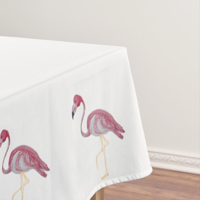 Flamingo Basketweave Lattice Tablecloth Tischdecke (Beispiel)
