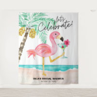 Flamingo Beach Cocktail Tropische Hochzeitsdusche