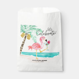 Flamingo Beach Cocktail Tropisches Brautparty Geschenktütchen