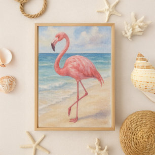 Flamingo Beach Decoupage Tissue Paper Seidenpapier