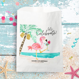Flamingo Beach Party Tropical Birthday Geschenktütchen