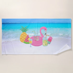 Flamingo Beach Towel Strandtuch