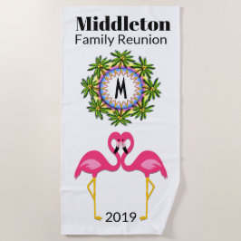 Flamingo Beach Towel Strandtuch