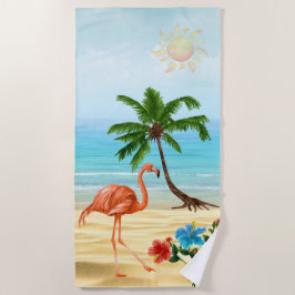 Flamingo Beach Towel Strandtuch