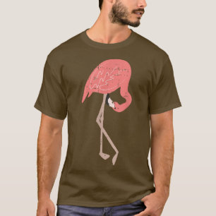 Flamingo Beach Tropical Night Sky Coole Liebe T-Shirt