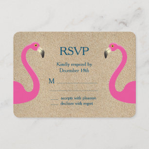Flamingo Beach UAWG RSVP Karte