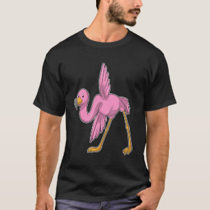 Flamingo bei der Yoga Stretching-Übung T-Shirt