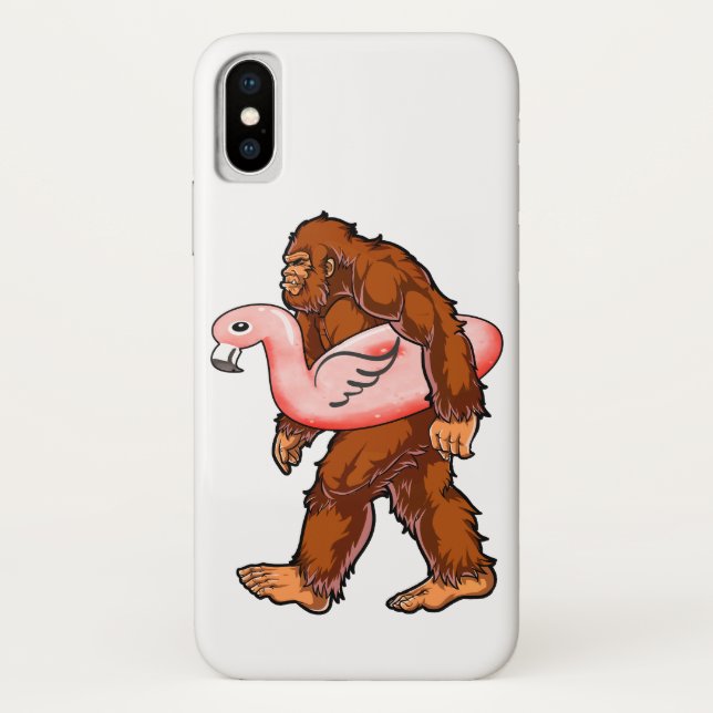 Flamingo Bigfoot Case-Mate iPhone Hülle (Rückseite)