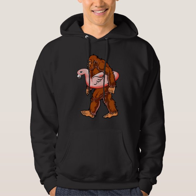 Flamingo Bigfoot Hoodie (Vorderseite)