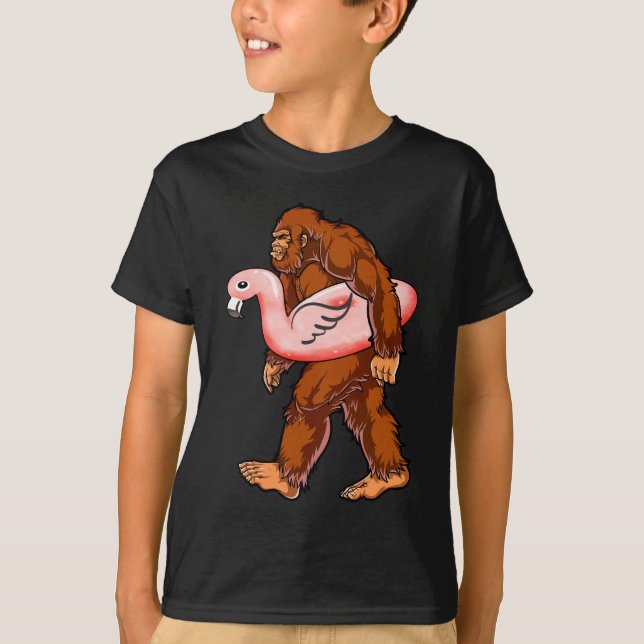 Flamingo Bigfoot T-Shirt (Vorderseite)