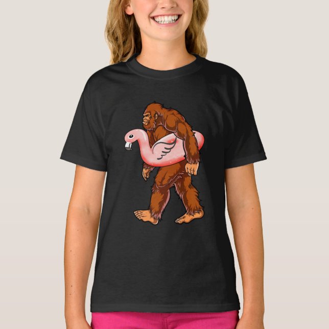 Flamingo Bigfoot T-Shirt (Vorderseite)