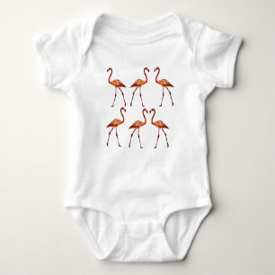 Flamingo Bird Baby Jersey Bodysuit Baby Strampler