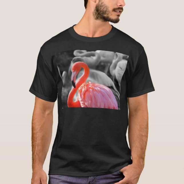 Flamingo Bird Fotografy T-Shirt (Vorderseite)