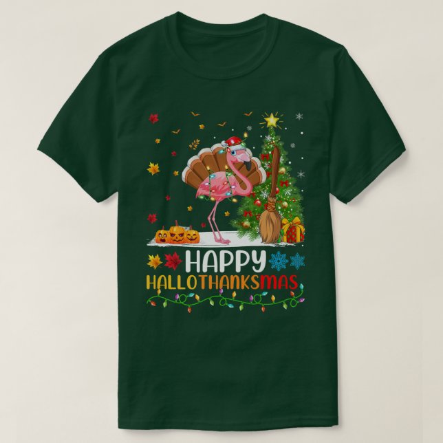Flamingo Bird Lover Funny Happy Flamingo HelloThan T-Shirt (Design vorne)