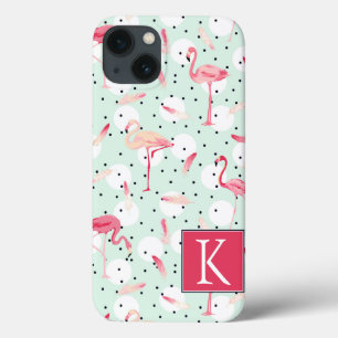 Flamingo Bird mit Federn Anfänglich hinzufügen Case-Mate iPhone Hülle