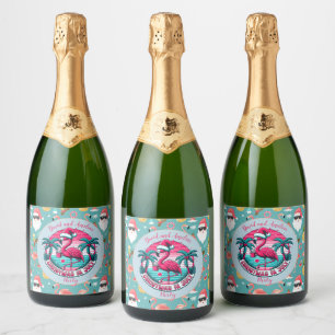 Flamingo Bird mit Hat Christmas im Juli Party