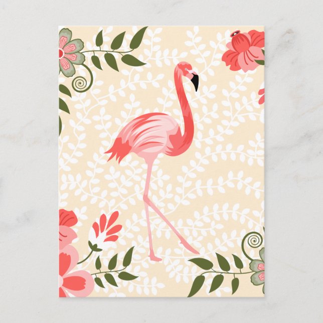 Flamingo Bird Postkarte (Vorderseite)