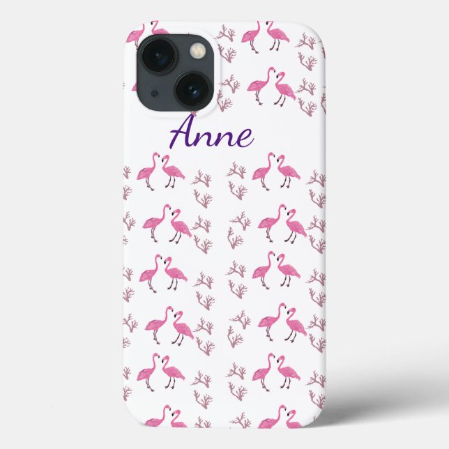 Flamingo Birds Case-Mate iPhone Hülle (Rückseite)