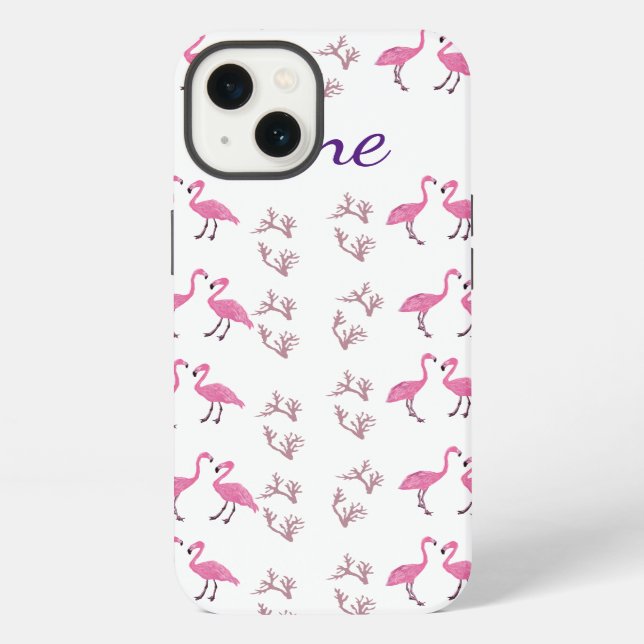 Flamingo Birds iPhone Hülle (Rückseite)