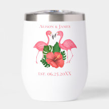 Flamingo Birds Niedlich Pink Tropical Personalisie