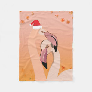 Flamingo Birds Weihnachten, Neues Jahr Fleecedecke