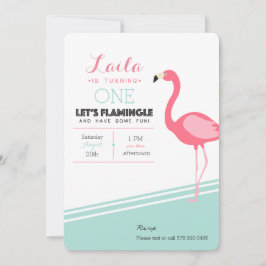 Flamingo Birthday Invite Einladung