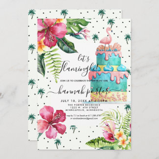 Flamingo Birthday Party Einladung