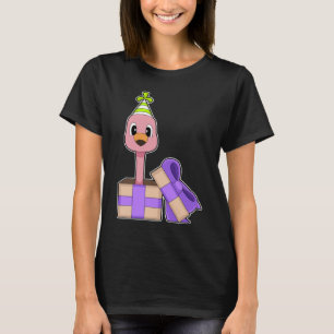 Flamingo Birthday Party hat T-Shirt