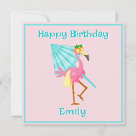 Flamingo bis zum Strand Karte