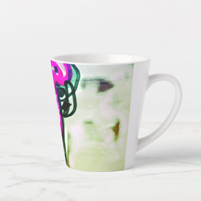 Flamingo Blume joy Milchtasse (Rechts)