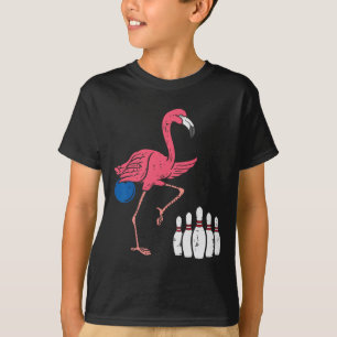 Flamingo Bowling Funny Sport Bowler Mannschaft Män T-Shirt