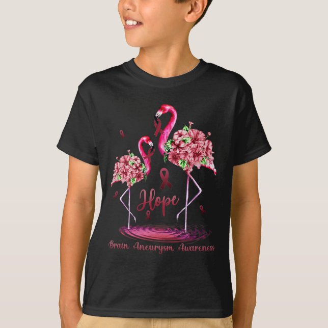 Flamingo Brain Aneurysm Bewusstsein T-Shirt (Vorderseite)