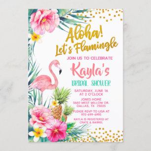 Flamingo Bridal Dusche Einladung
