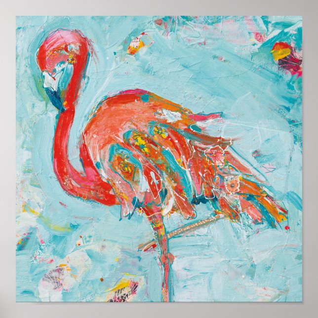 Flamingo Bright Poster (Vorne)