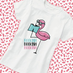 Flamingo Bücherliebhaber T-Shirt