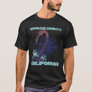 Flamingo California Orange Landkreis Beach Palm T-Shirt