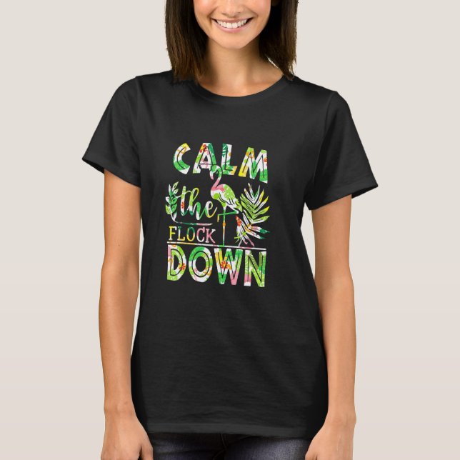 Flamingo Calm Flock Down Summer T-Shirt (Vorderseite)