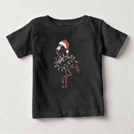 Flamingo Christmas Baby T-shirt