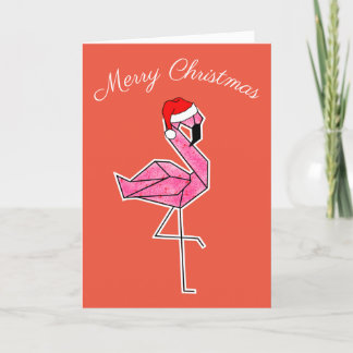 Flamingo Christmas Card Feiertagskarte