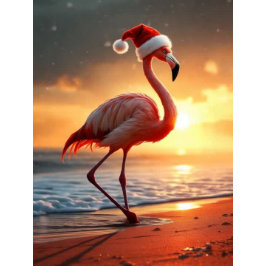 Flamingo Christmas Feiertagskarte