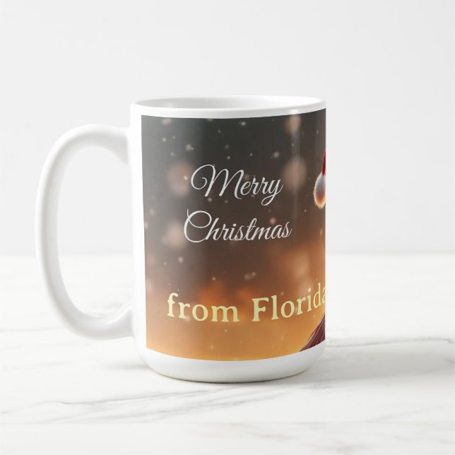 Flamingo Christmas Kaffeetasse (Links)