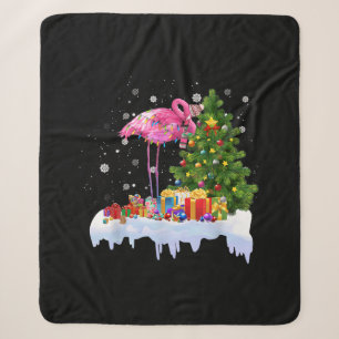 Flamingo Christmas Tree Lights Sherpadecke