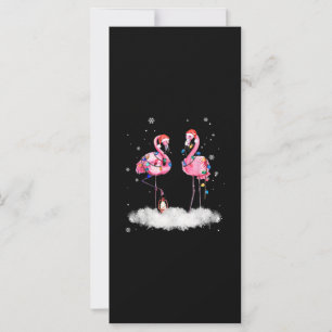 Flamingo Christmas Tree Weihnachtsmannmütze Light