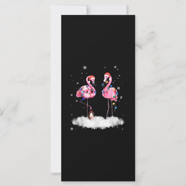 Flamingo Christmas Tree Weihnachtsmannmütze Light (Vorderseite)