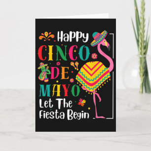 Flamingo Cinco De Mayo Mexikanische Fiesta Für Män Karte