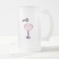 Flamingo-Cocktail-mattierte Tasse