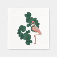 Flamingo-Cocktail-Servietten