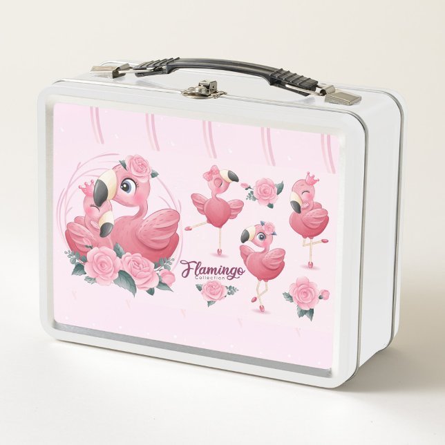 Flamingo Collection Metal Lunch Box (Von Creator hochgeladen)
